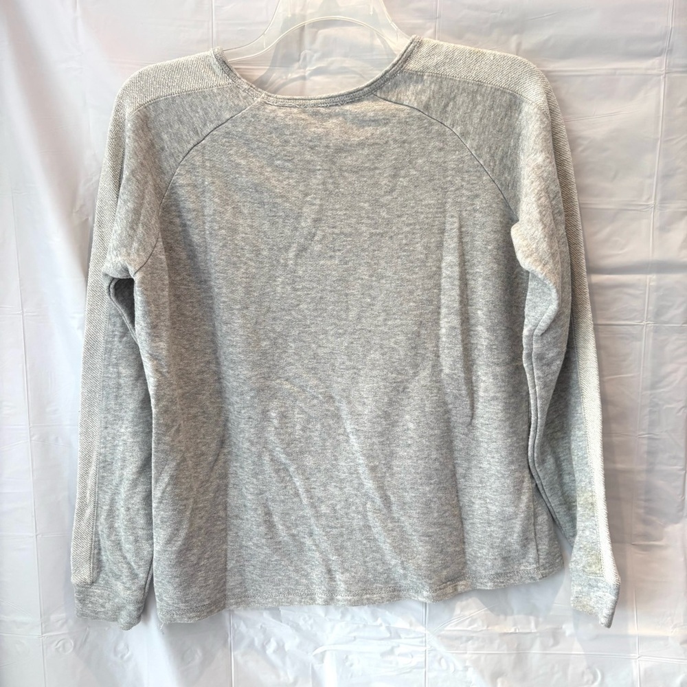 NWOT Live Love OURAY Gray Cambria CA Sweat Shirt terry lined boatneck SZ L - Picture 2 of 12
